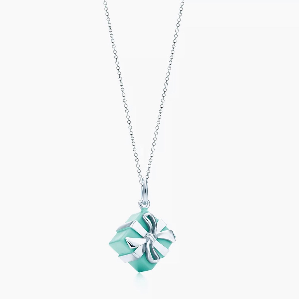 Tiffany & Co. Blue Box Charm Necklace